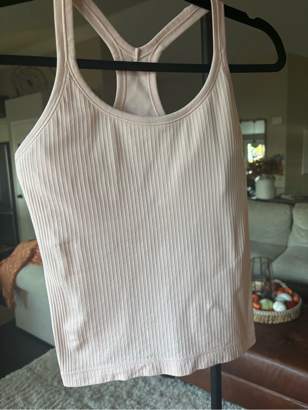 lululemon athletica Soft Pink Ribbed Racerback Tank - Picture 2 of 4